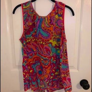 Lilly Pulitzer Sleeveless Silk Top
